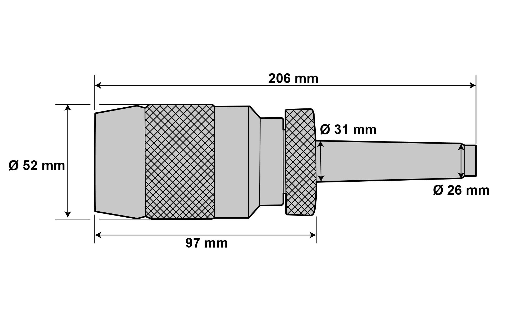 Präzisions-Schnellspann-Bohrfutter 1 - 16 mm MK4 / M16