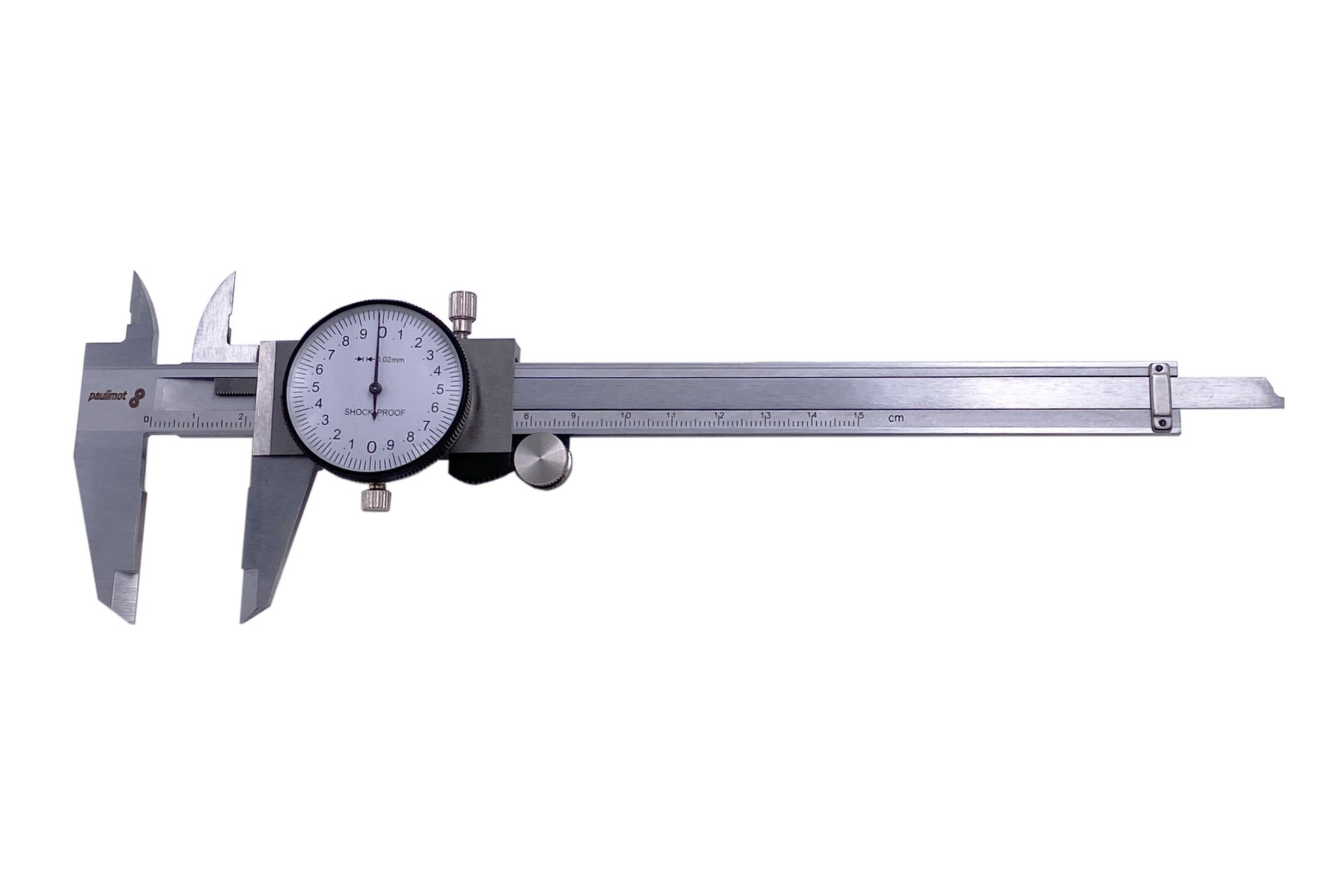 Messschieber mit Uhr 0 - 150 mm, Kohlenstoffstahl