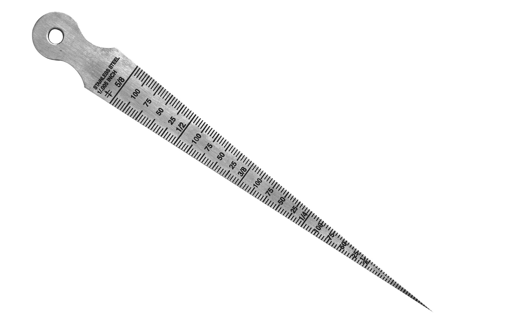 Lochlehre metrisch / zoll, 1 - 16 mm