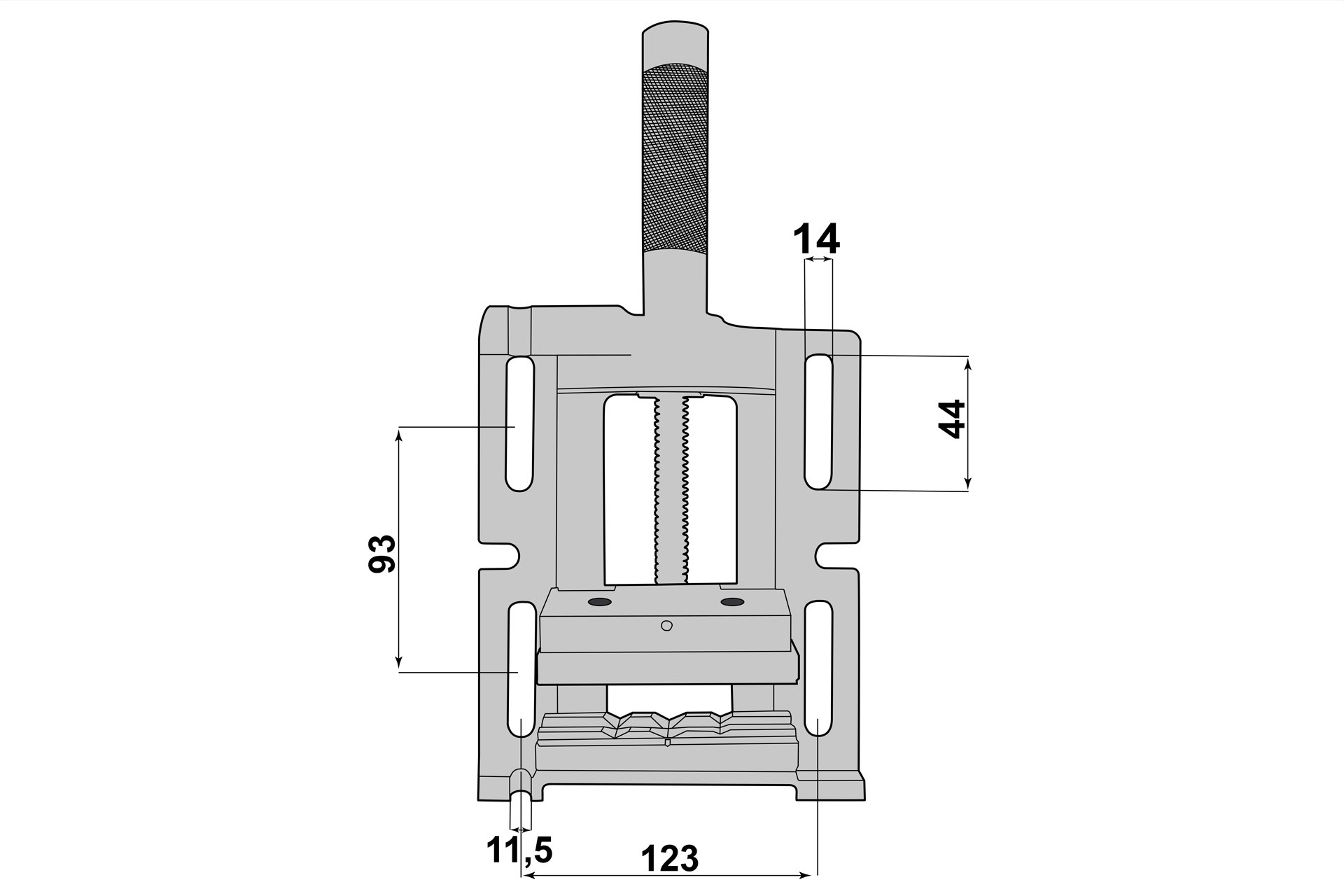 Bohrmaschinen-Schraubstock 3-Weg 100 mm Backenbreite