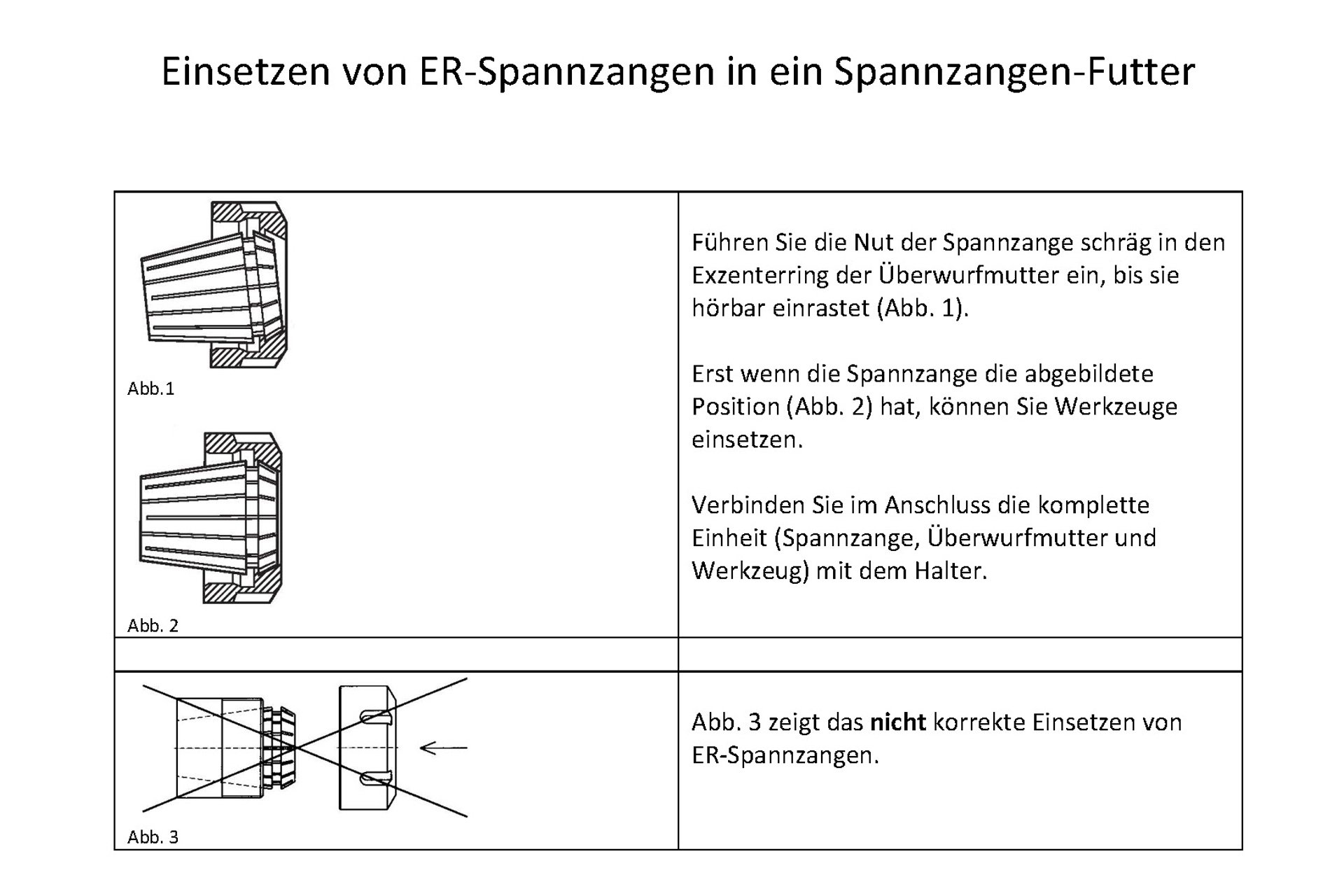 ER40-Präzisions-Spannzange 20 - 19 mm nach DIN 6499