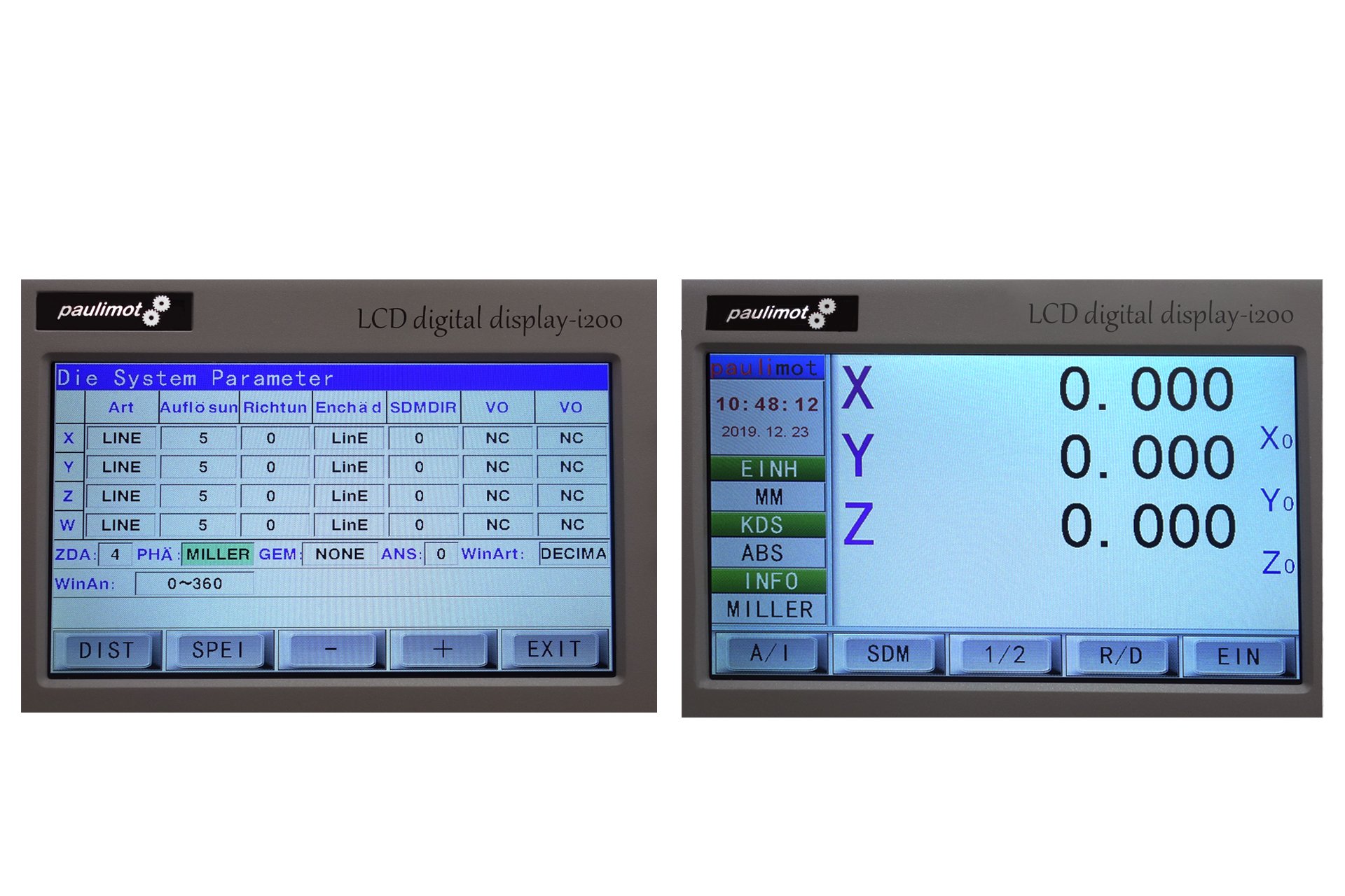 4-Achsen Glasmaßstab-Messsystem-Set für PM2500