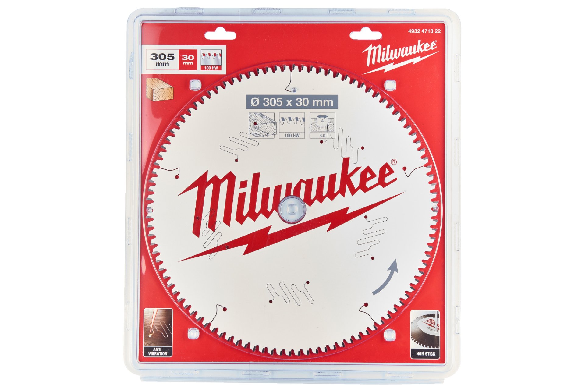 Milwaukee Kreissägeblatt Ø 305 mm, 100 Zähne
