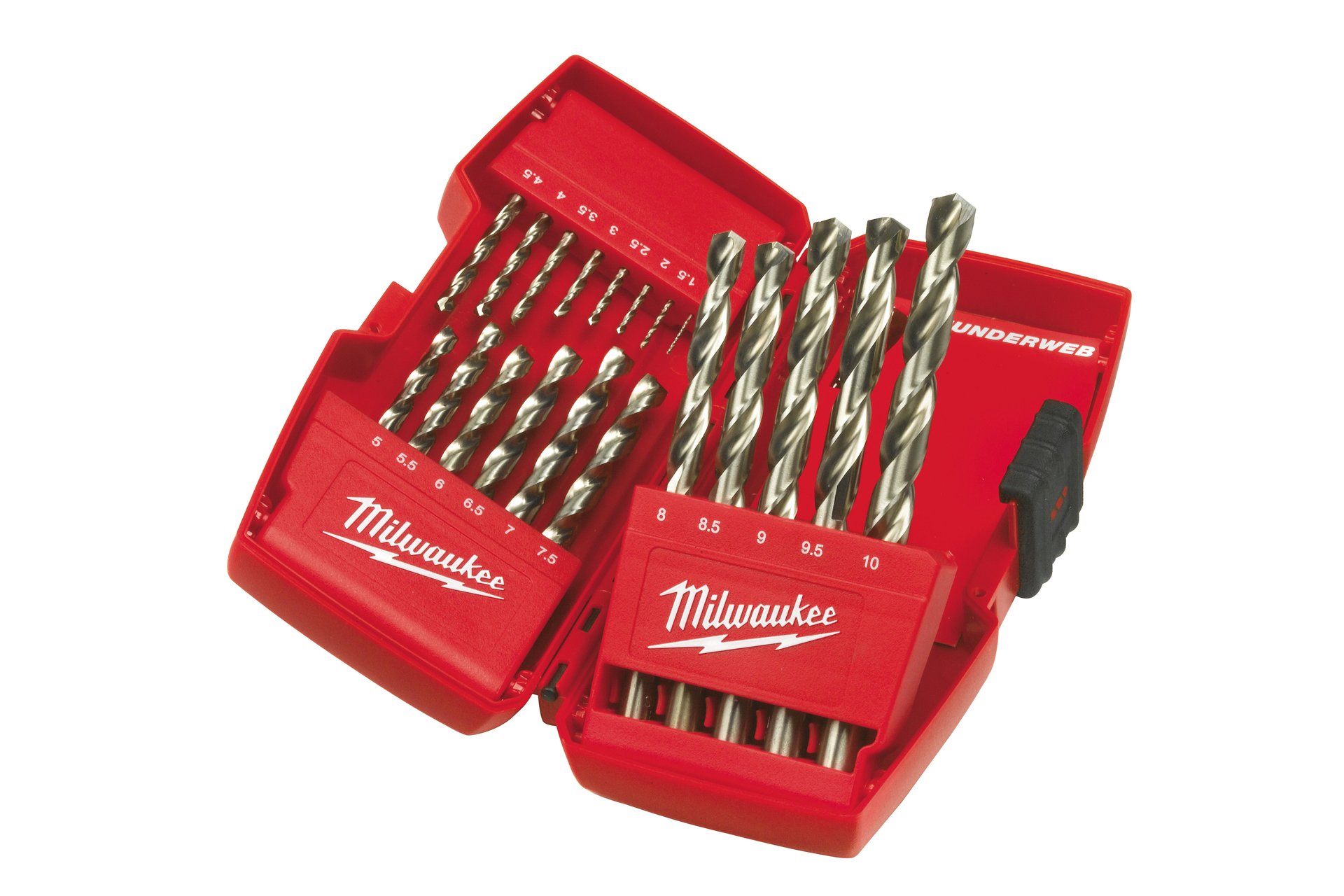 Milwaukee HSS-G Metallbohrer-Set THUNDERWEB 1-10 mm, 19-teilig