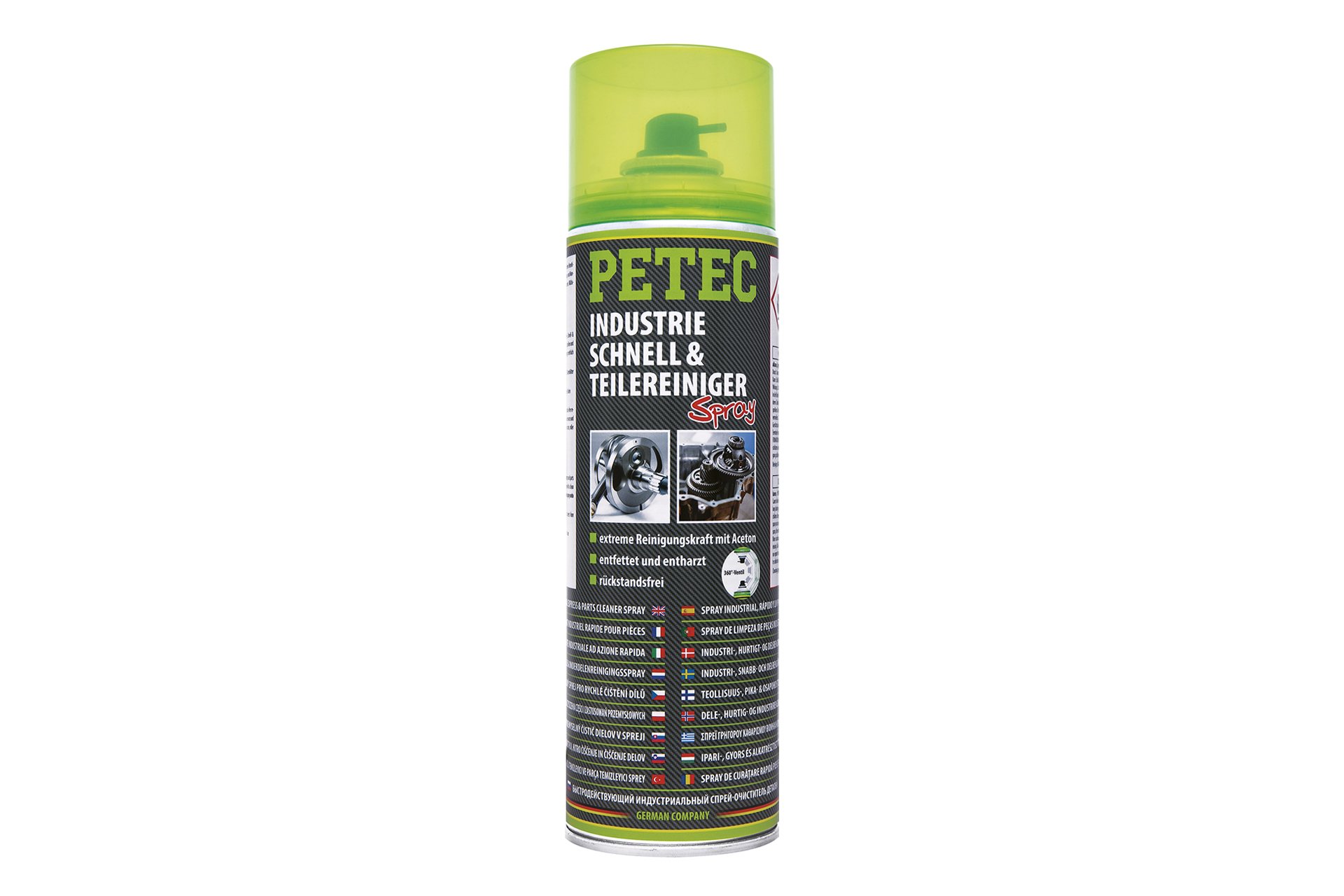 PETEC Industrie-, Schnell- & Teilereiniger-Spray, 500 ml