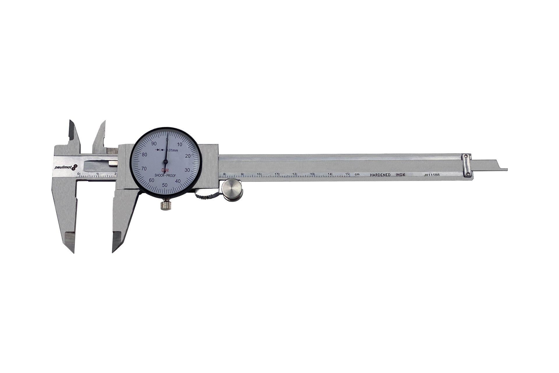 Messschieber mit Uhr 0 - 150 mm, rostfrei INOX