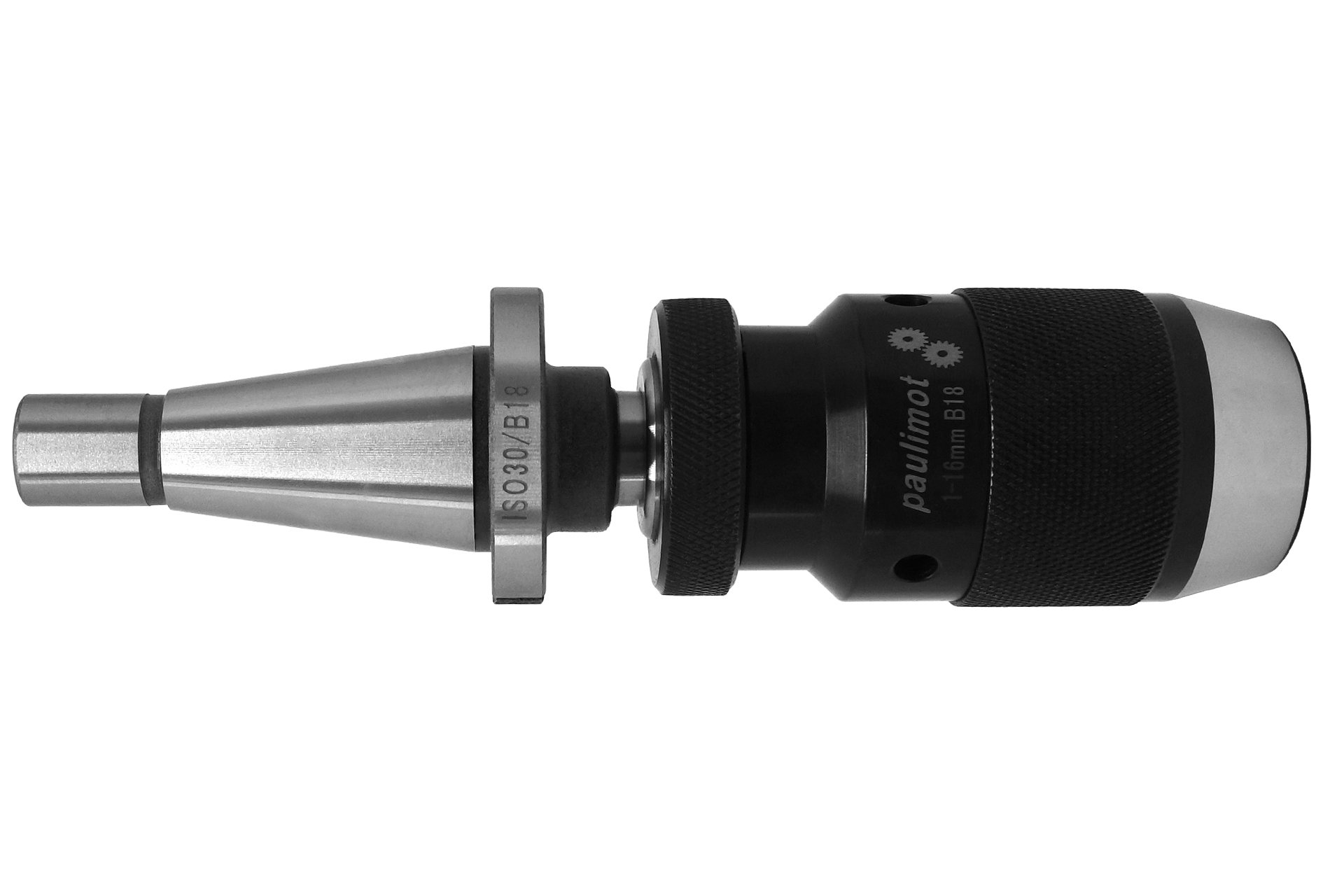Schnellspann-Bohrfutter 1-16 mm + Kegeldorn SK30 / M12 / B18