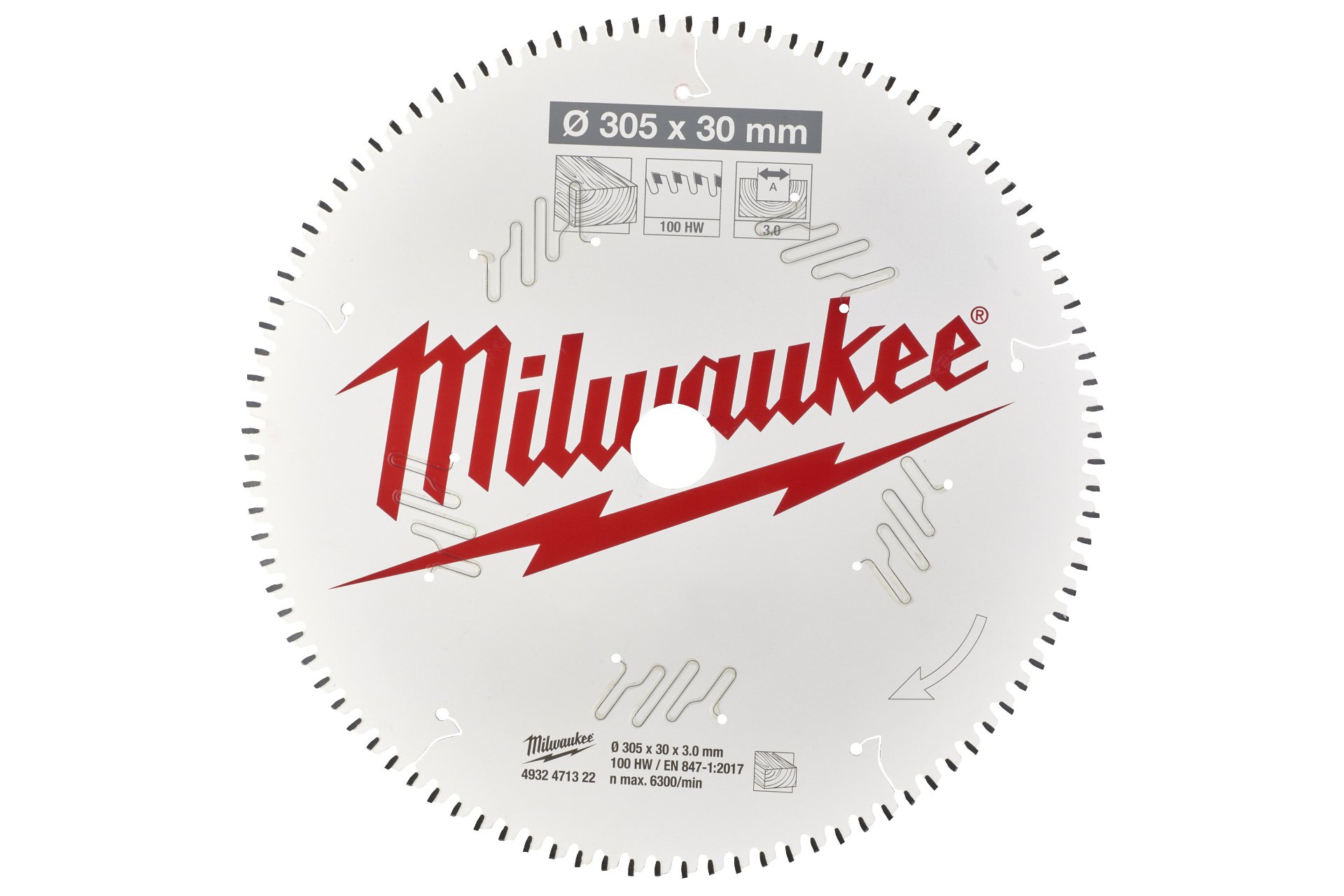 Milwaukee Kreissägeblatt Ø 305 mm, 100 Zähne