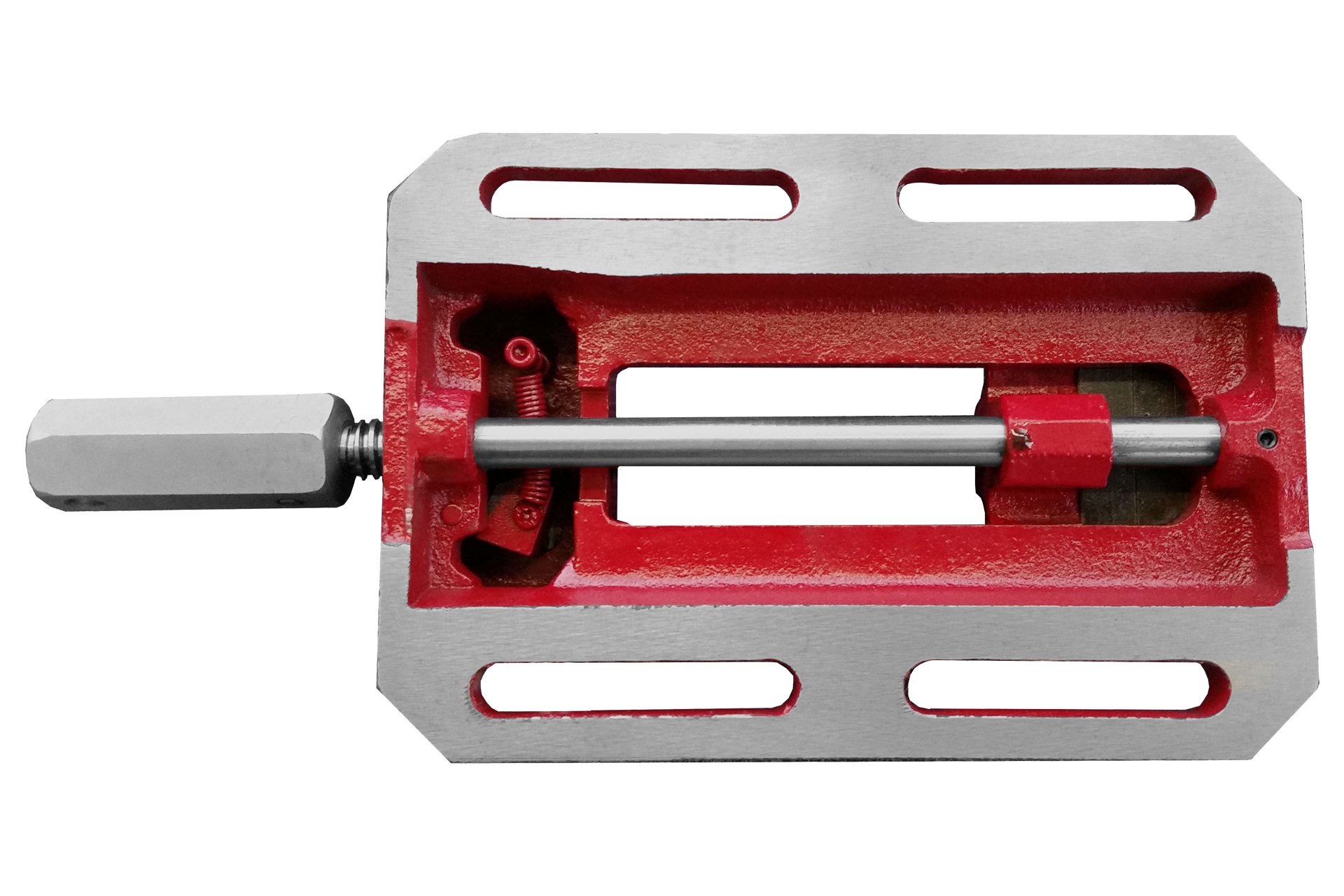 Bohrmaschinen-Schraubstock mit Schnellverstellung 100 mm Backenbreite