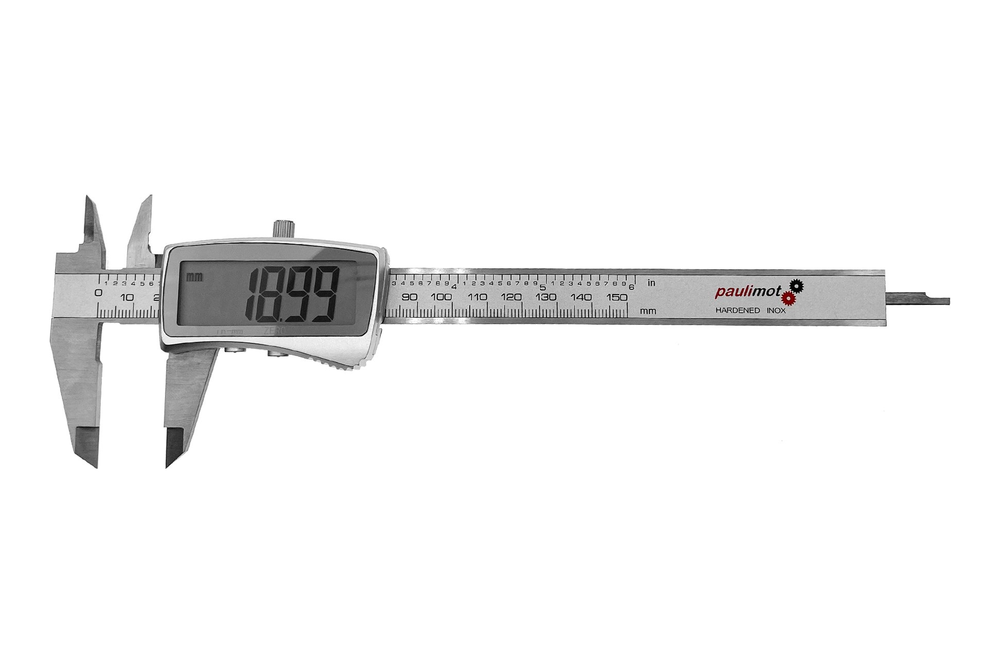 Digitale Schieblehre 0-150 mm Digitaler Messschieber mit Edelstahl Basis 