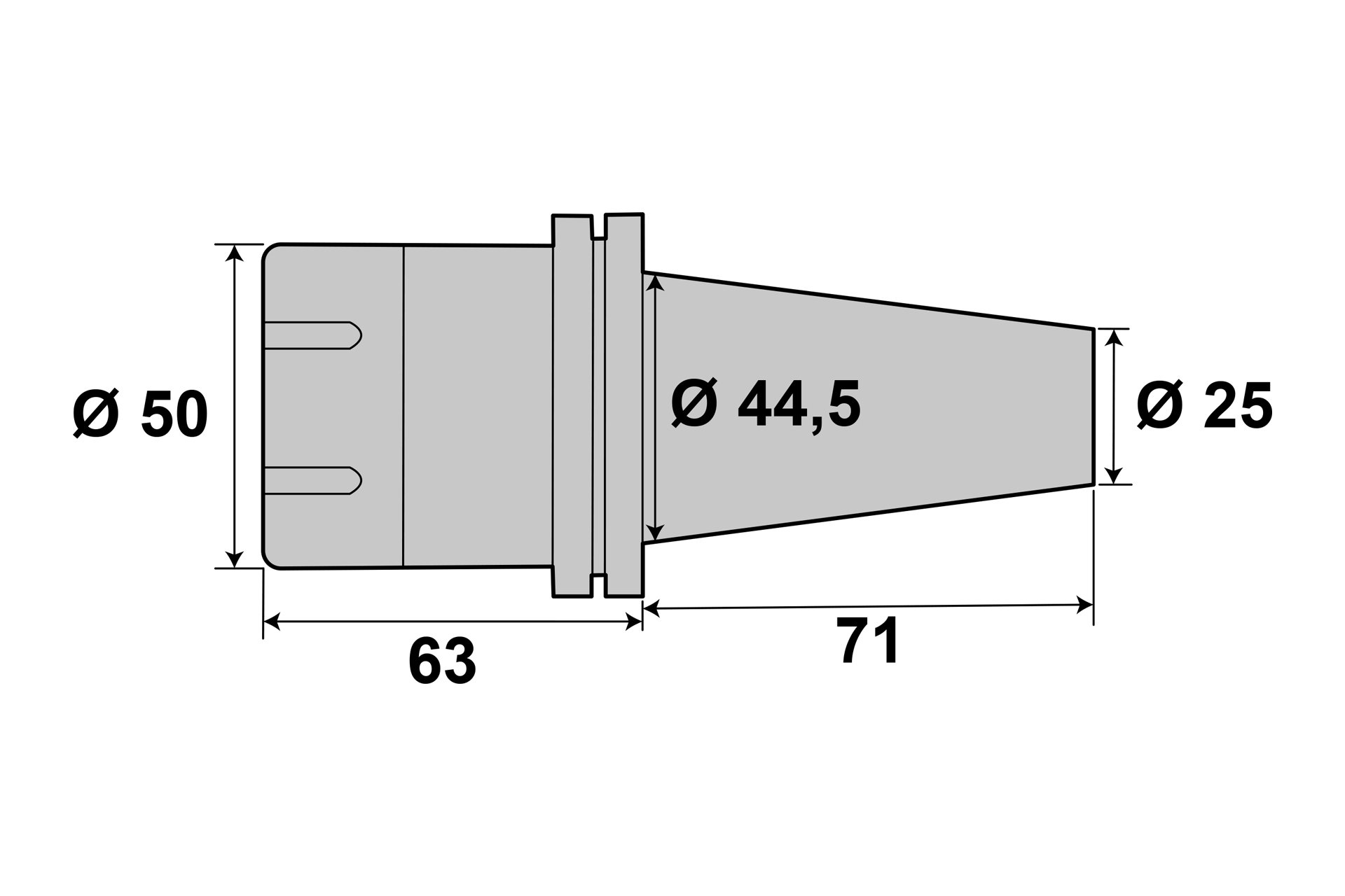 Präzisions-Spannzangenfutter SK40 (DIN 69871) / M16 für ER32