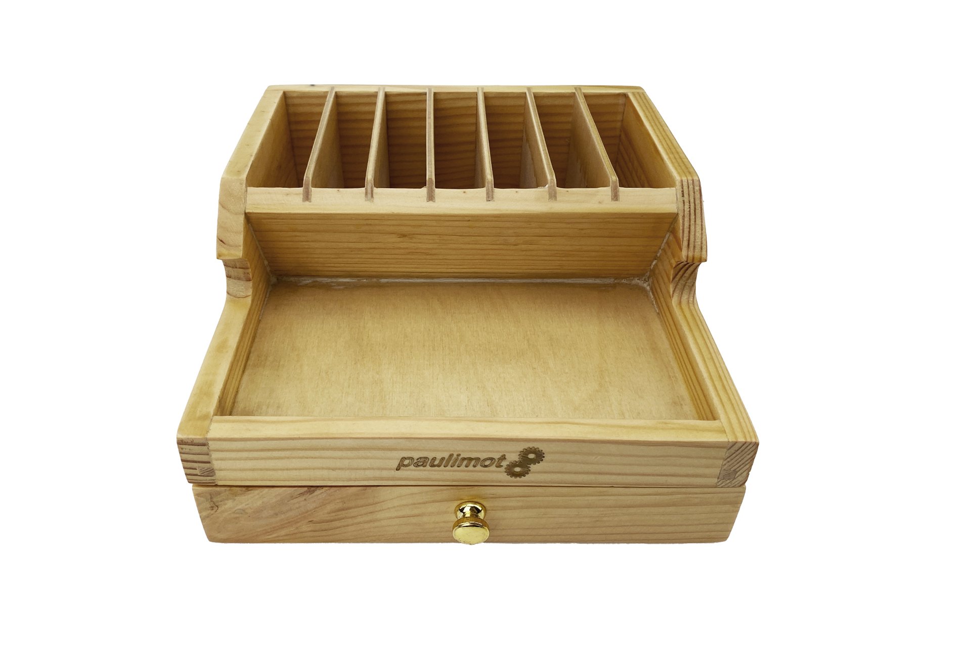 Sortierkasten / Organizer aus Holz mit Schublade