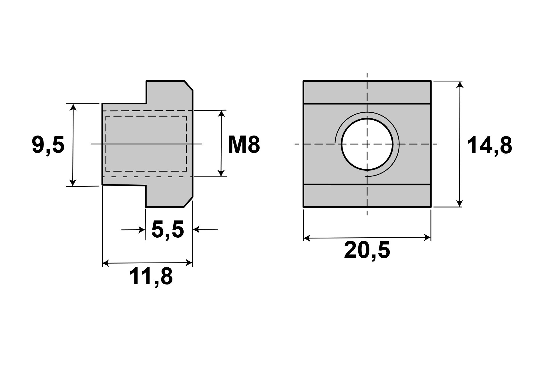 Spannpratzen-Set 10-teilig M8 / 10 mm