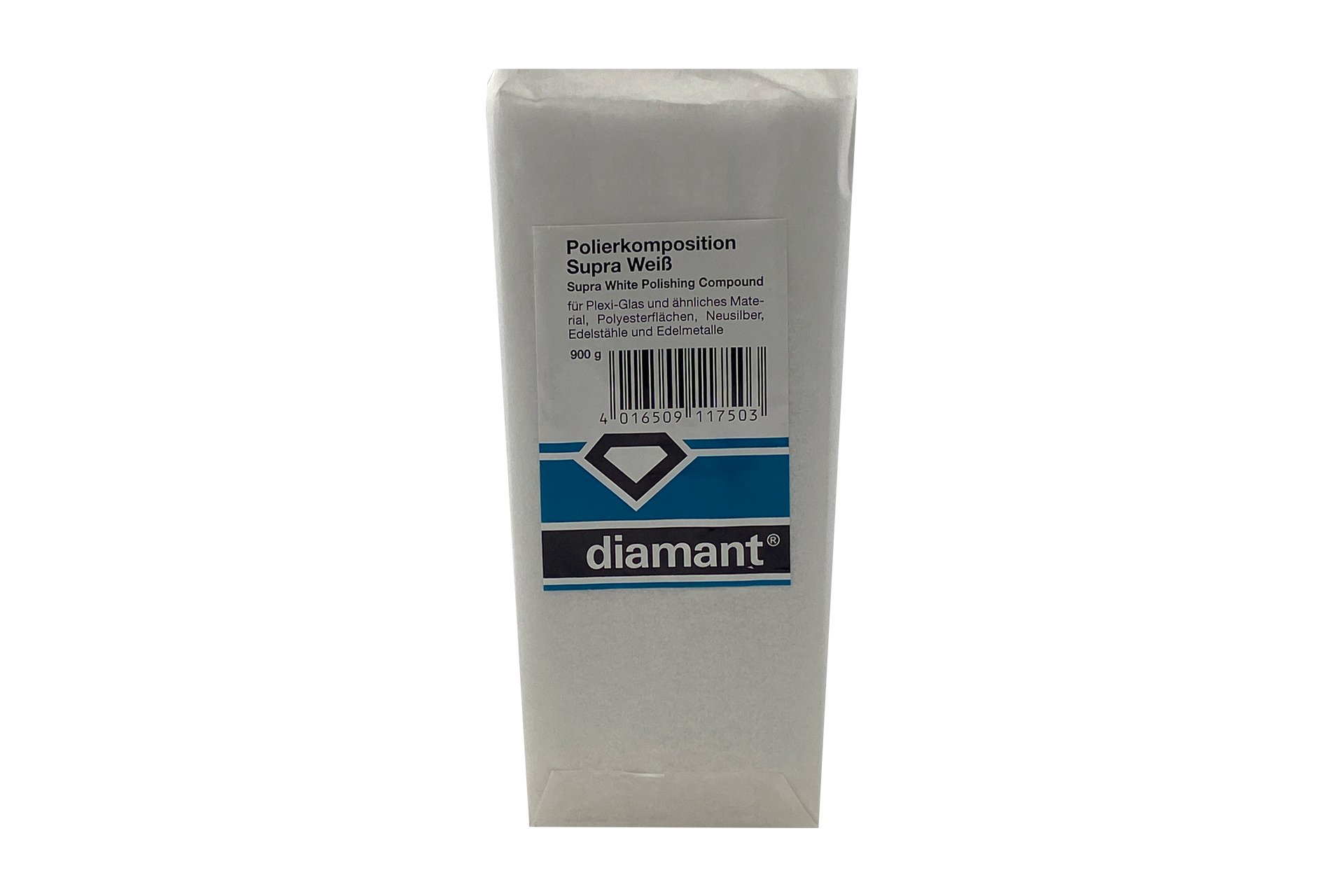 Diamant Polierpaste Supra-Weiß in Blockform, 900 Gramm