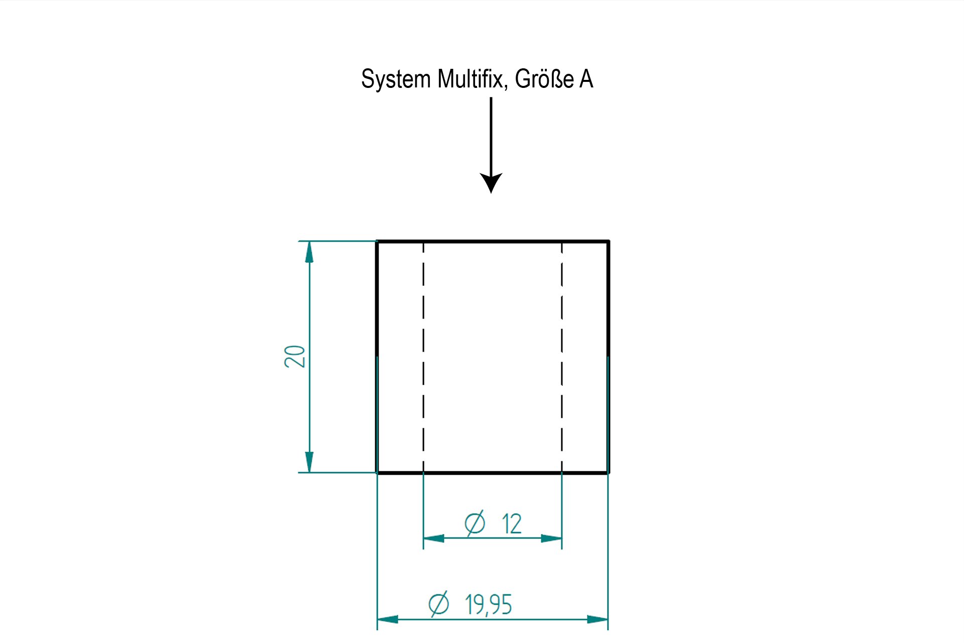 Montage-Set System "Multifix", Größe A, für PM3800