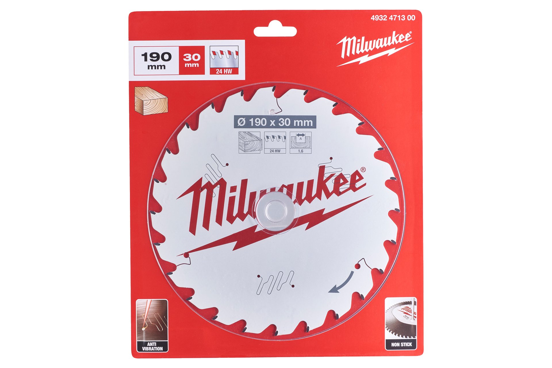 Milwaukee Kreissägeblatt Ø 190 mm, 24 Zähne