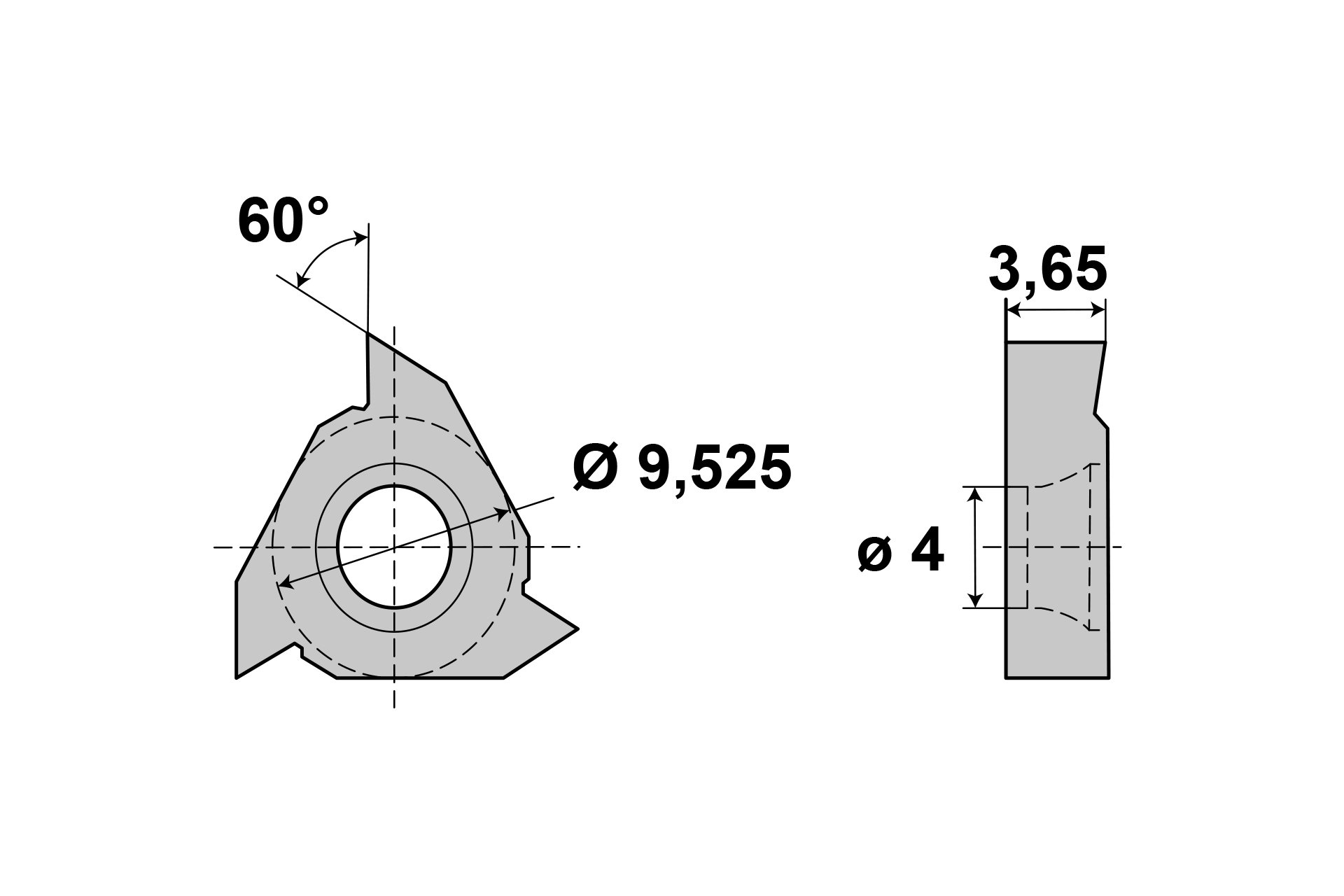 HM Wendeschneidplatte 16IR AG60-FY01-A, poliert