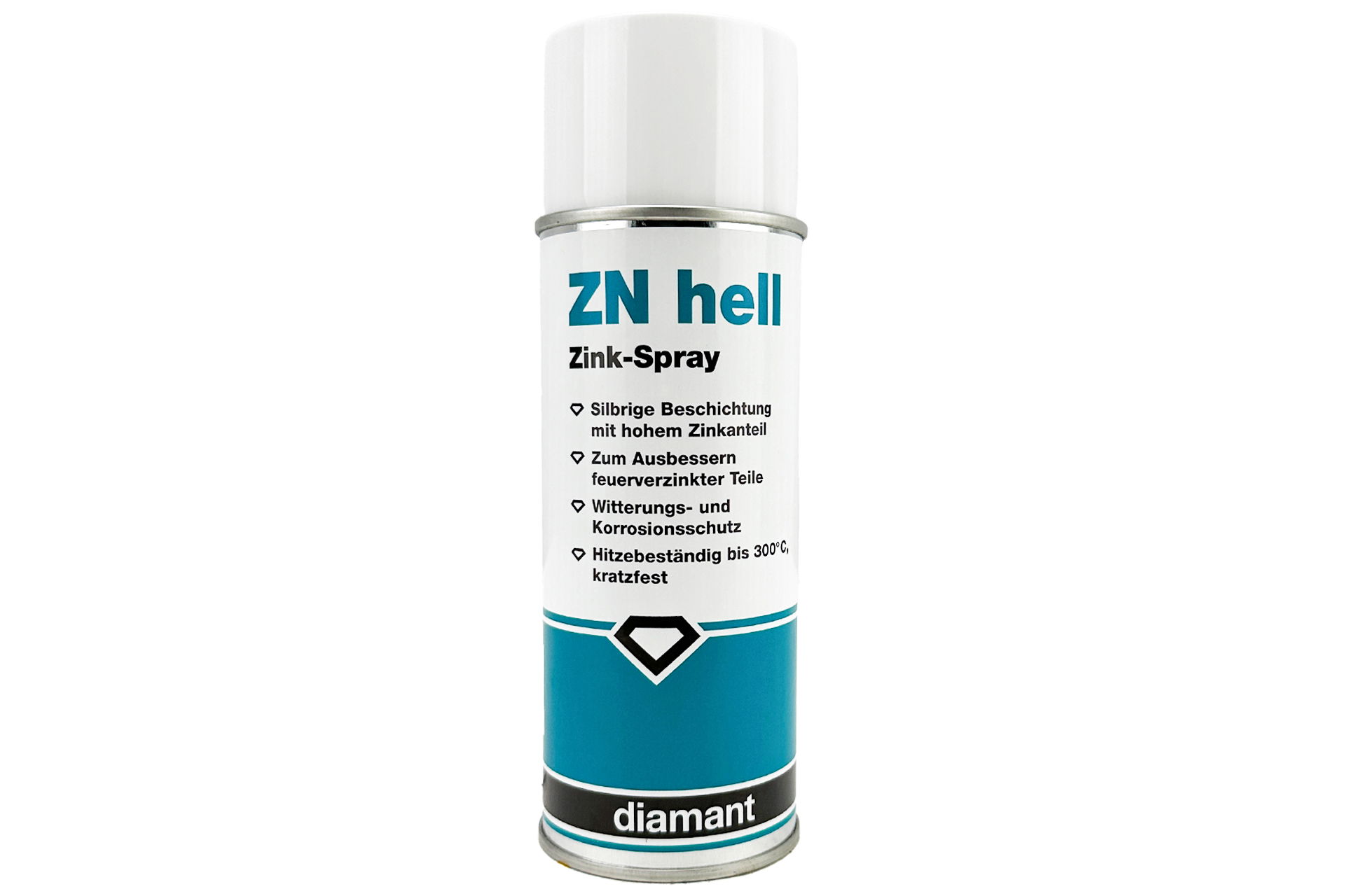 Diamant Zink-Spray silbrig, Sprühdose mit 400 ml Inhalt