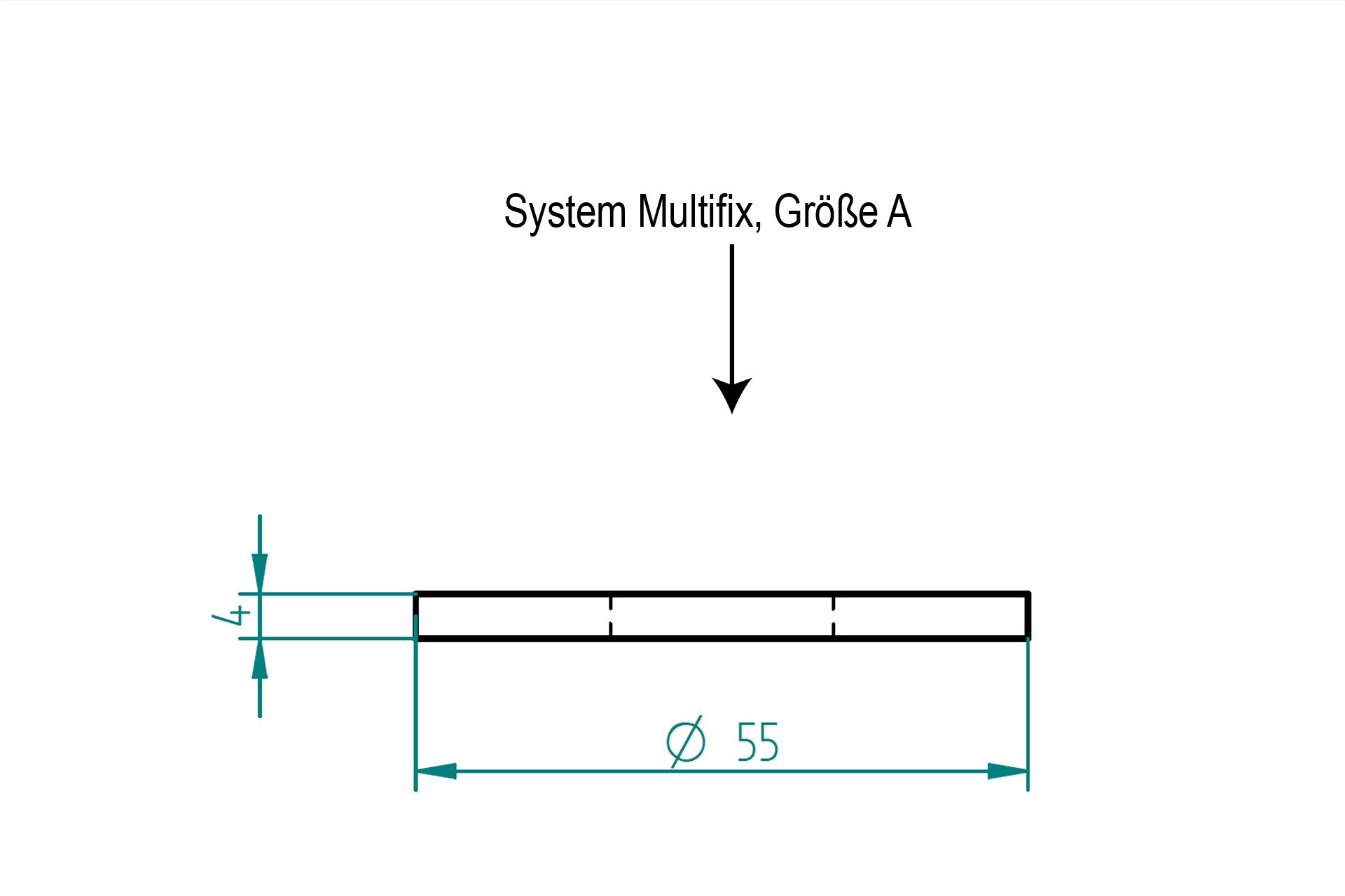 Montage-Set System "Multifix", Größe A für PM4000, PM5000 & SC12