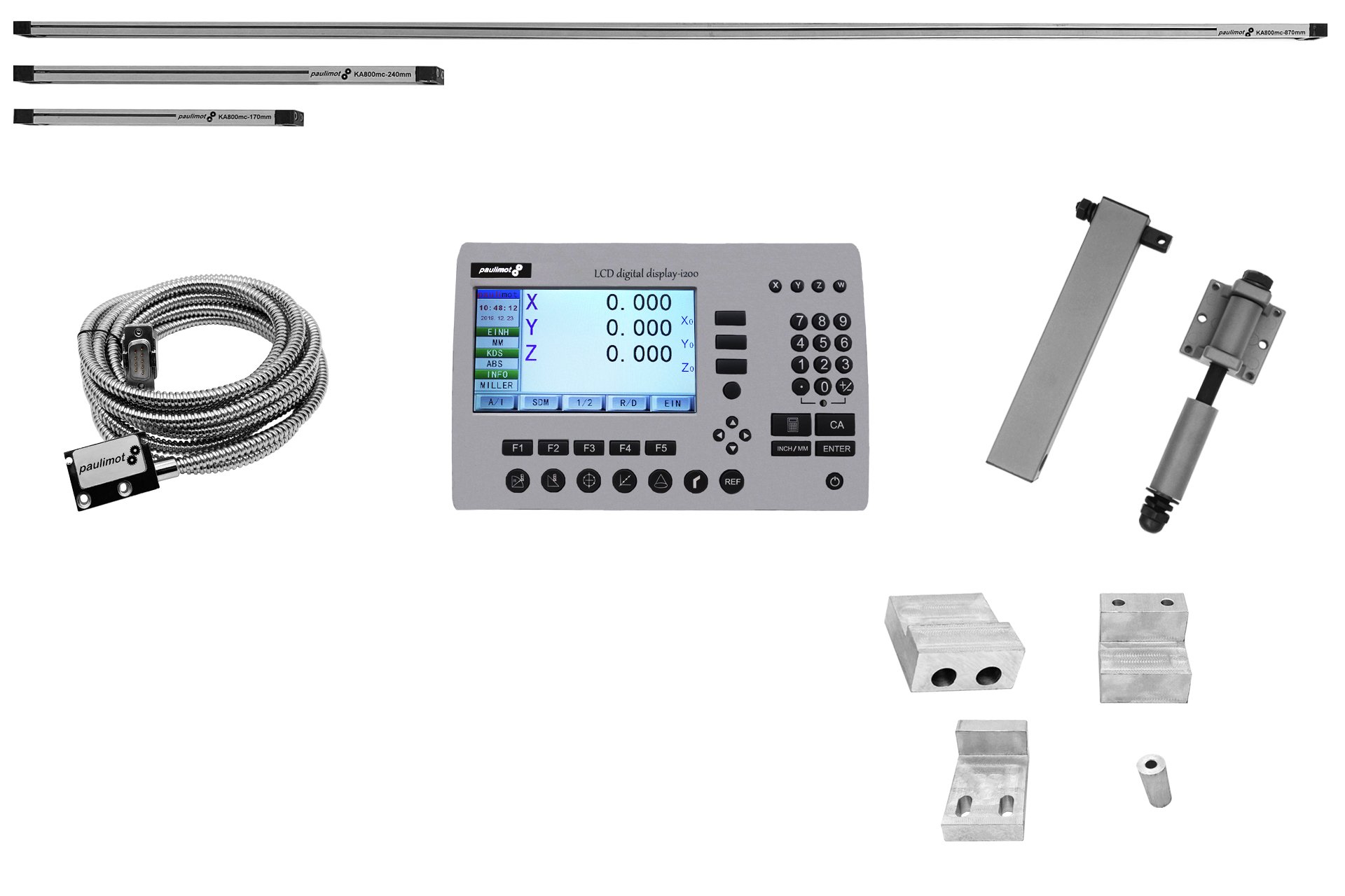 4-Achsen Magnetband-Messsystem-Set für SIEG SC10