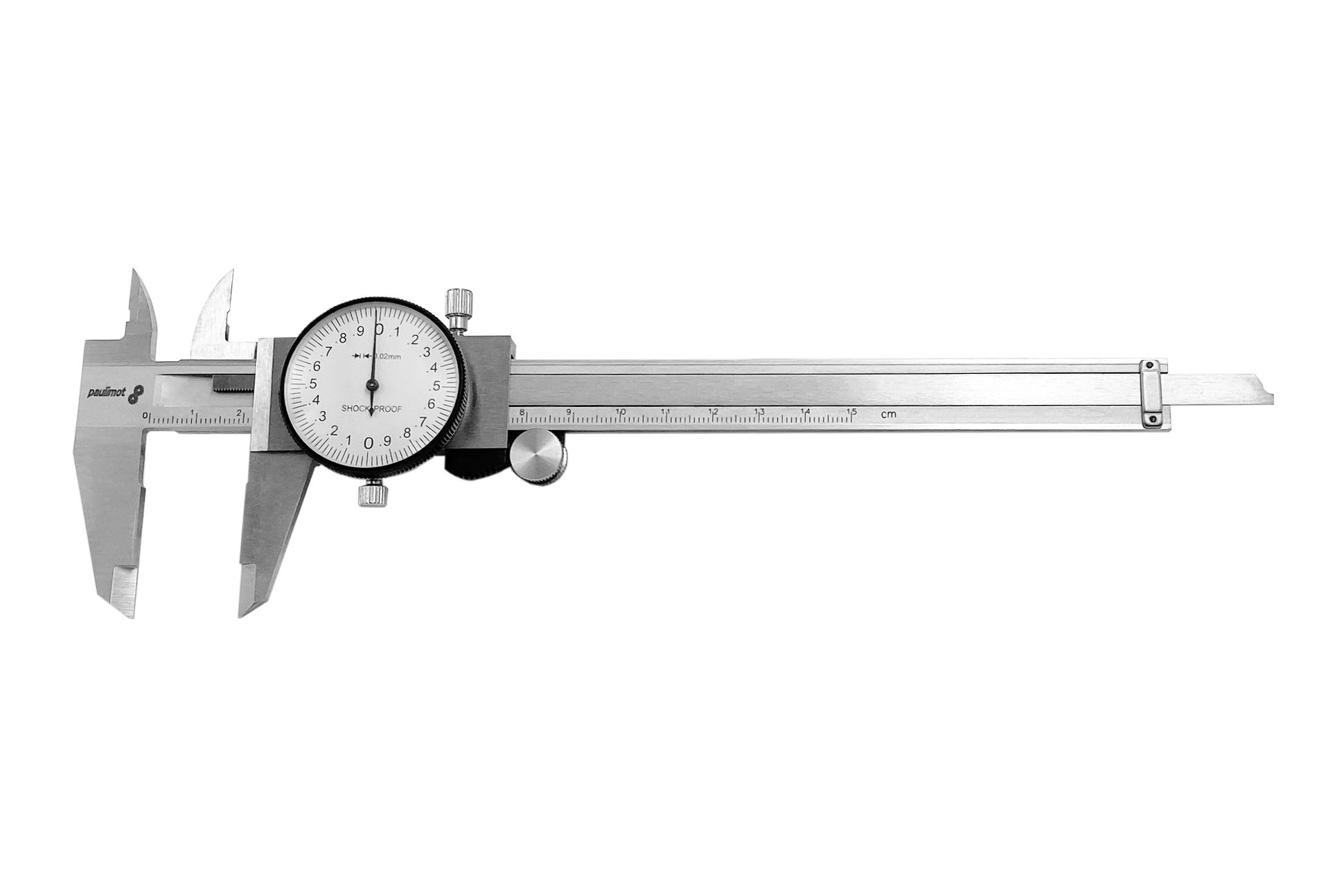 Messschieber mit Uhr 0 - 150 mm, Kohlenstoffstahl