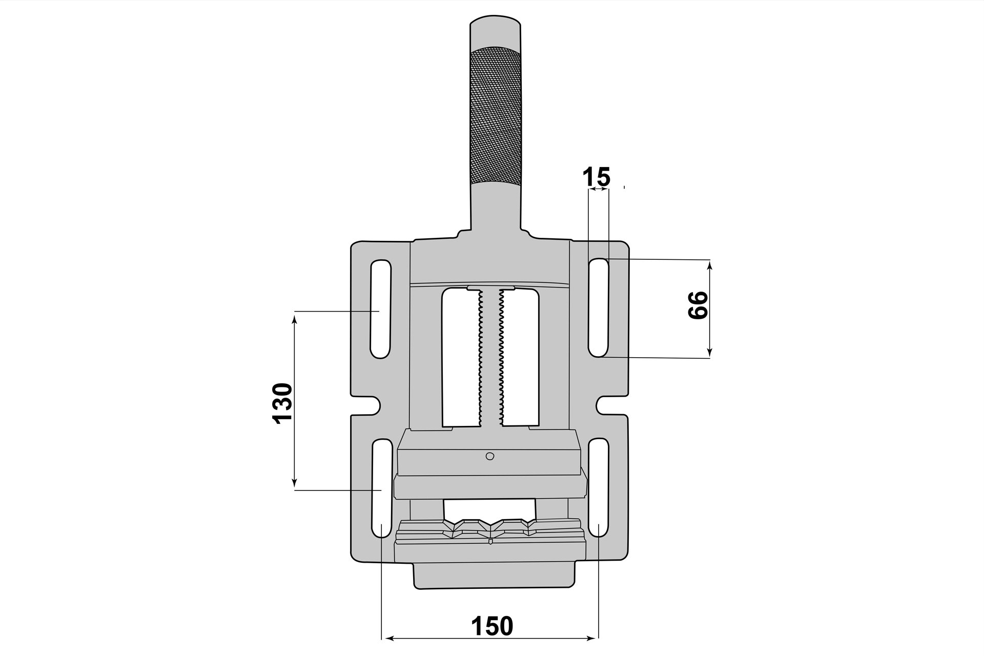 Bohrmaschinen-Schraubstock 120 mm Backenbreite