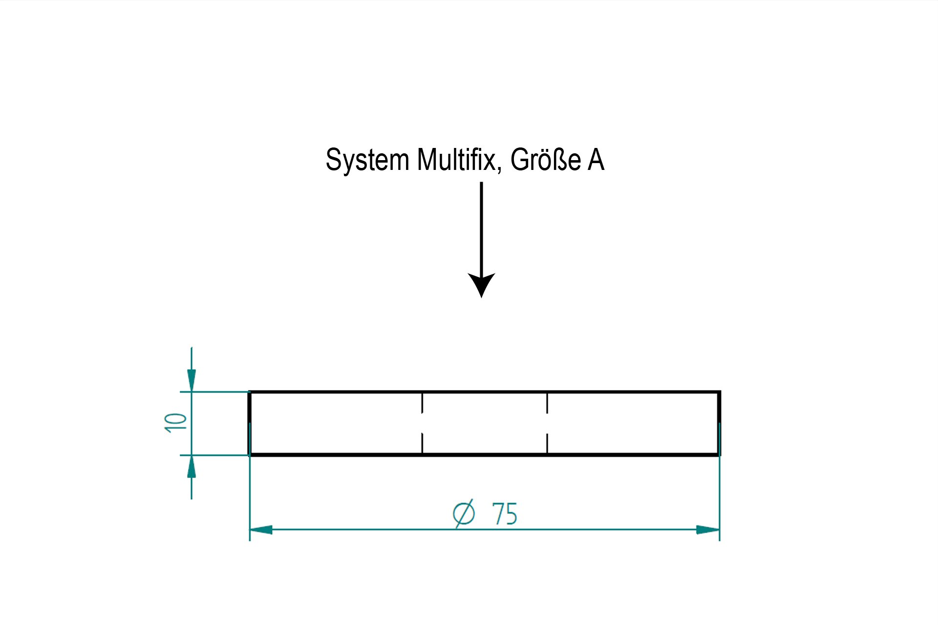 Montage-Set System "Multifix", Größe A, für PM5000