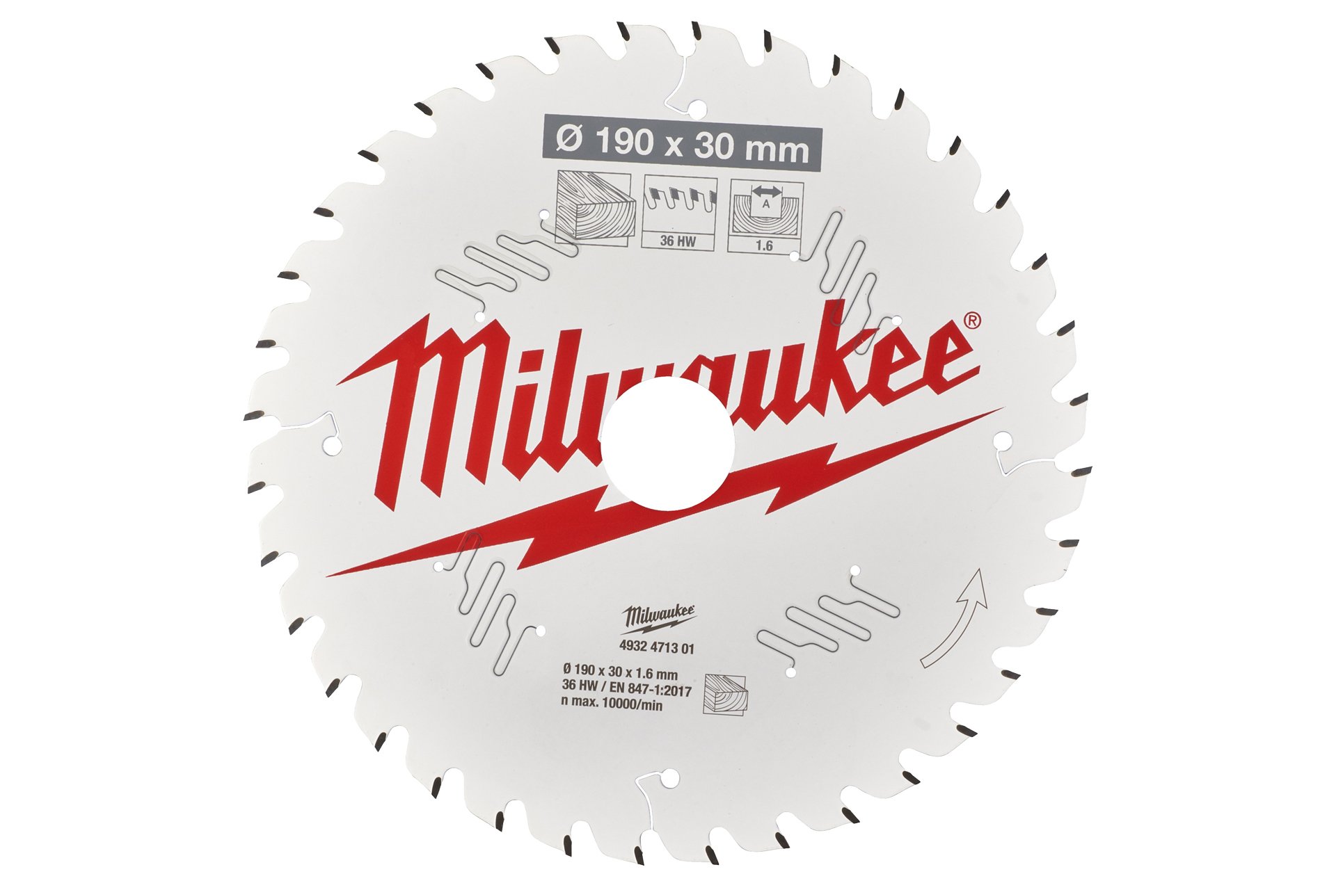 Milwaukee Kreissägeblatt Ø 190 mm, 36 Zähne