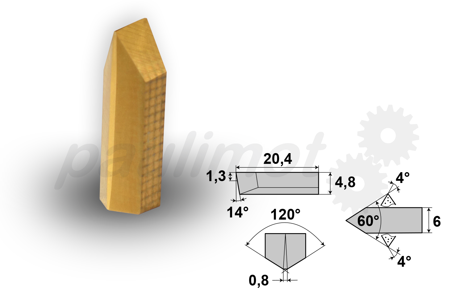 Schneidplatten für die Drehmeißel-Sets 16 mm und 20 mm, 10-teilig