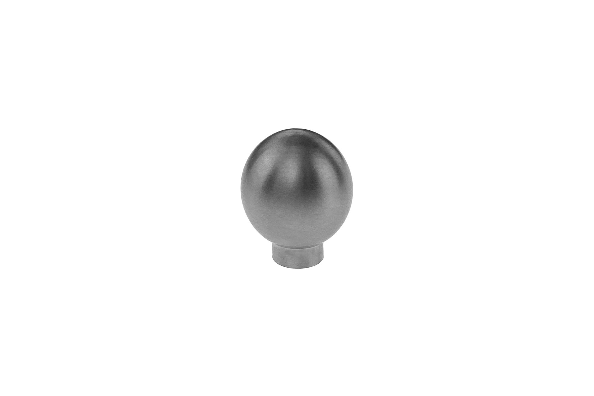 Möbelgriff / Knopf kugelförmig aus Edelstahl, Ø 25 x 29 mm