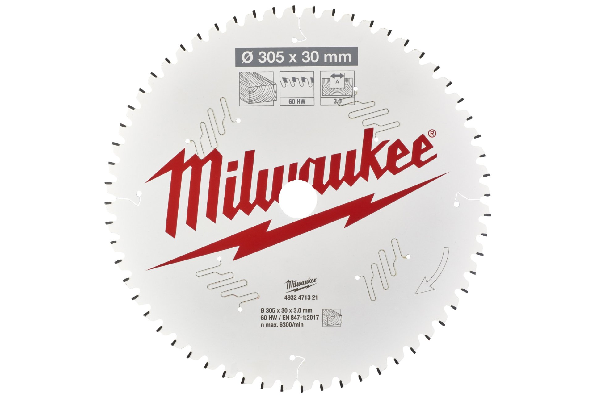 Milwaukee Kreissägeblatt Ø 305 mm, 60 Zähne