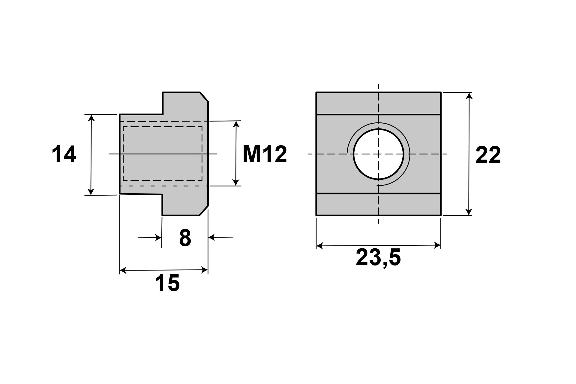 Spannpratzen-Set 58-teilig M12 / 14 mm im Koffer