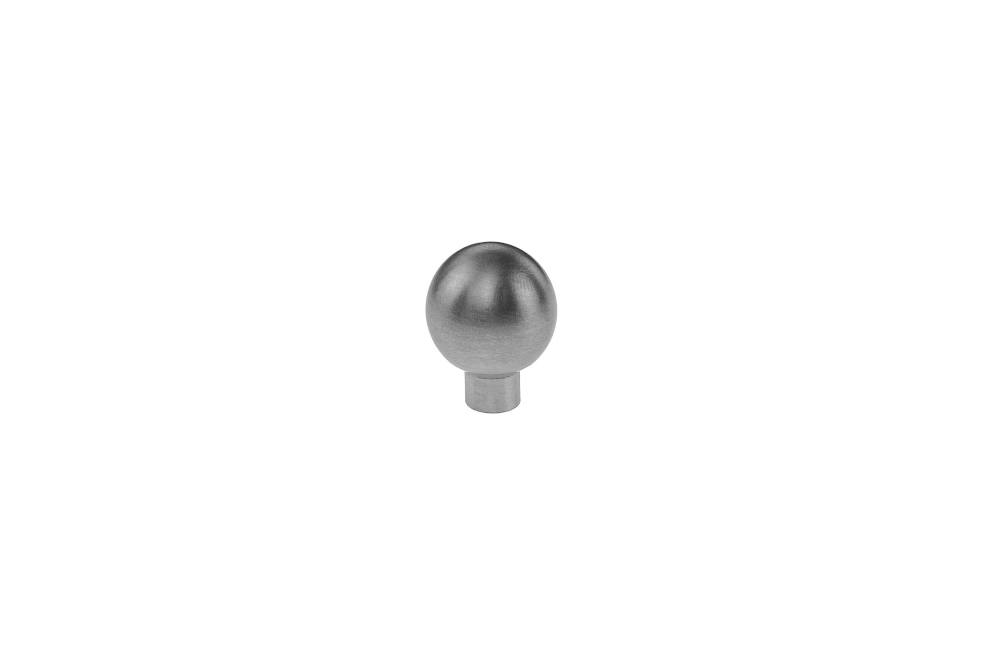 Möbelgriff / Knopf kugelförmig aus Edelstahl, Ø 20 x 25 mm