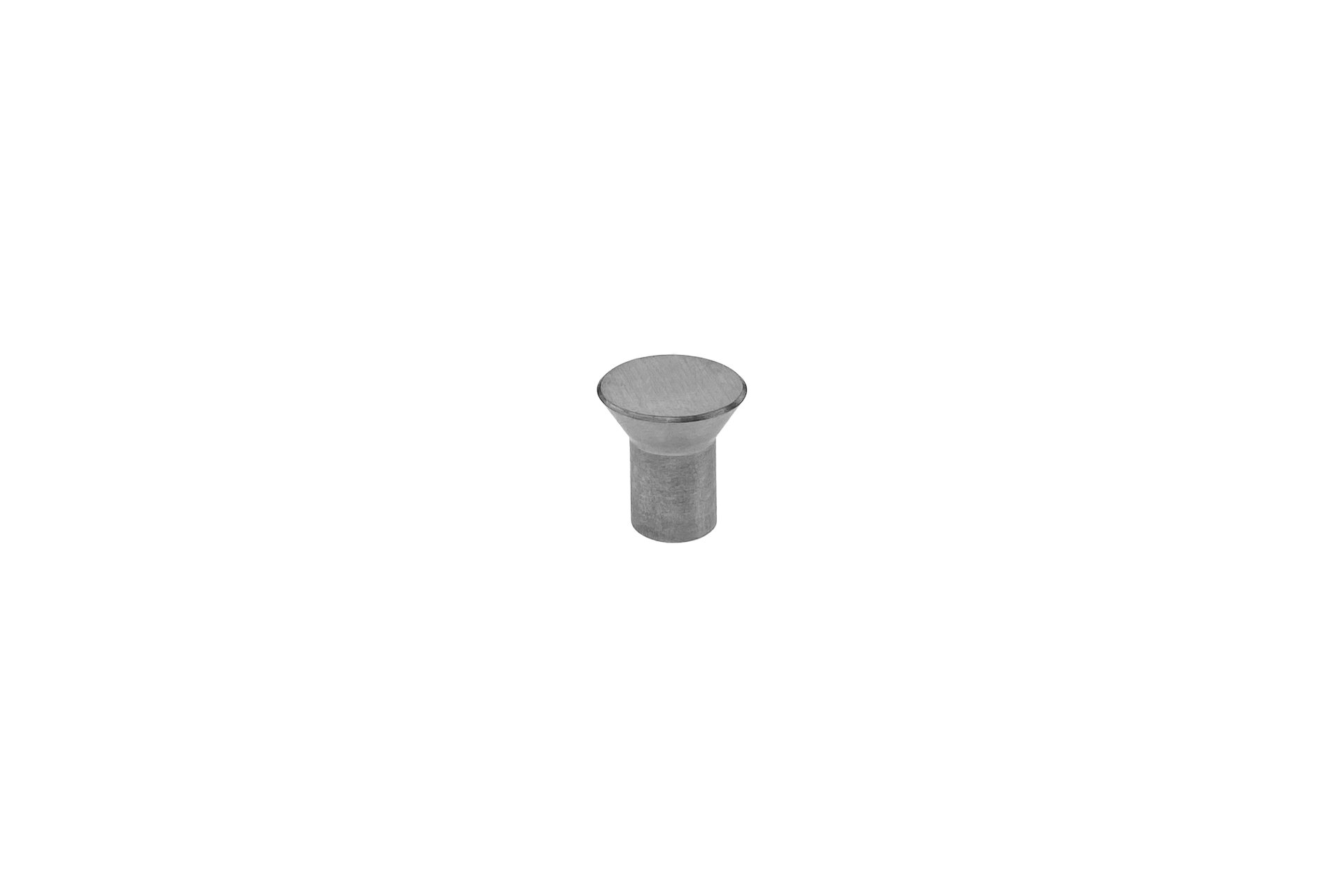 Möbelgriff / Knopf aus Edelstahl, Ø 15 x 15 mm