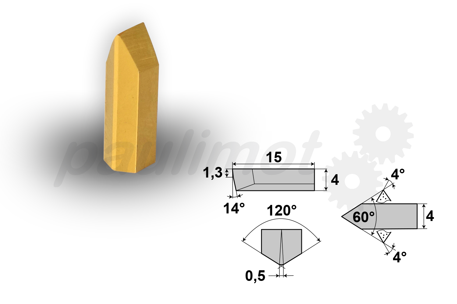 Schneidplatten für die Drehmeißel-Sets 10 mm und 12 mm, 10-teilig