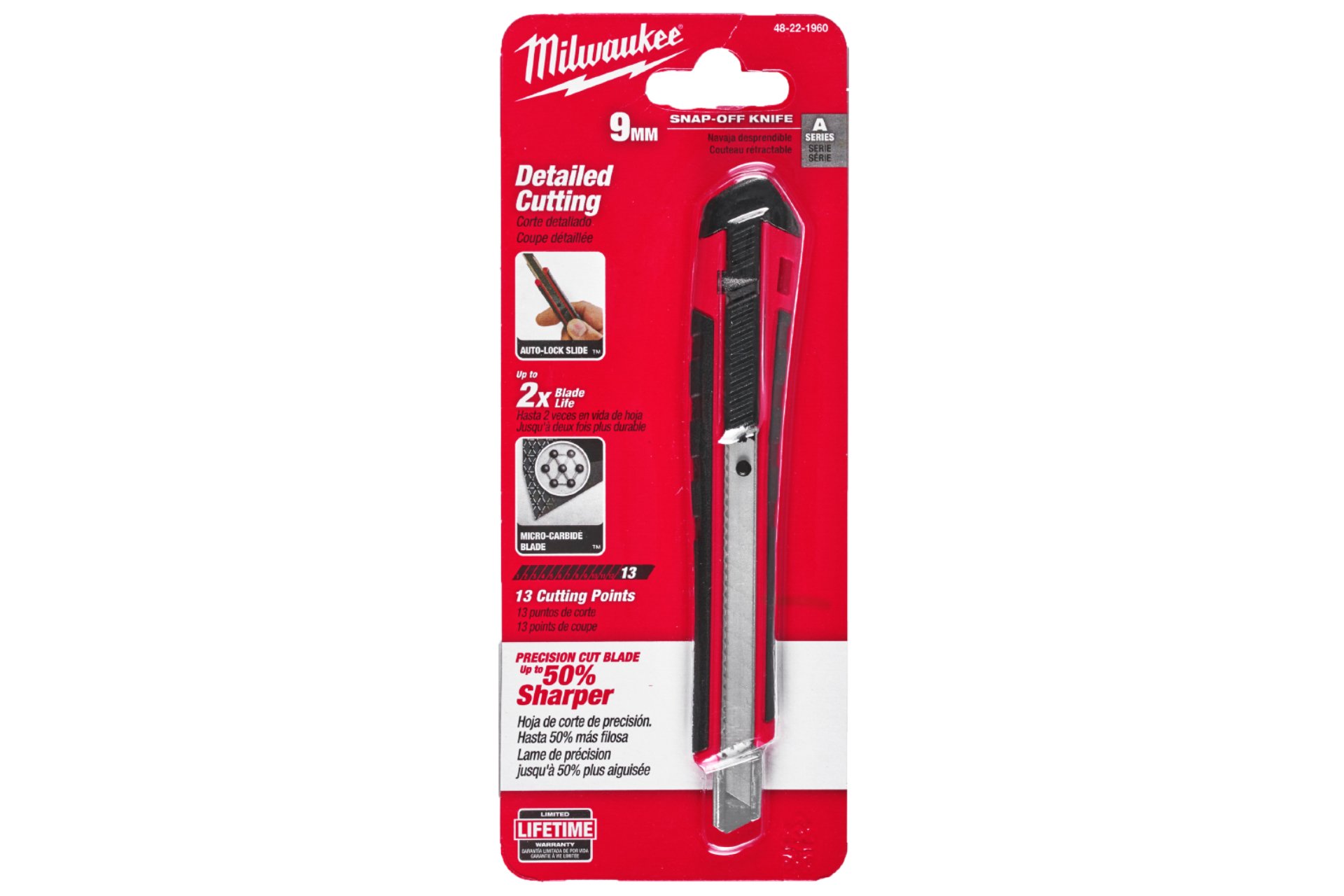 Milwaukee Cuttermesser für Abbrechklingen 9 mm
